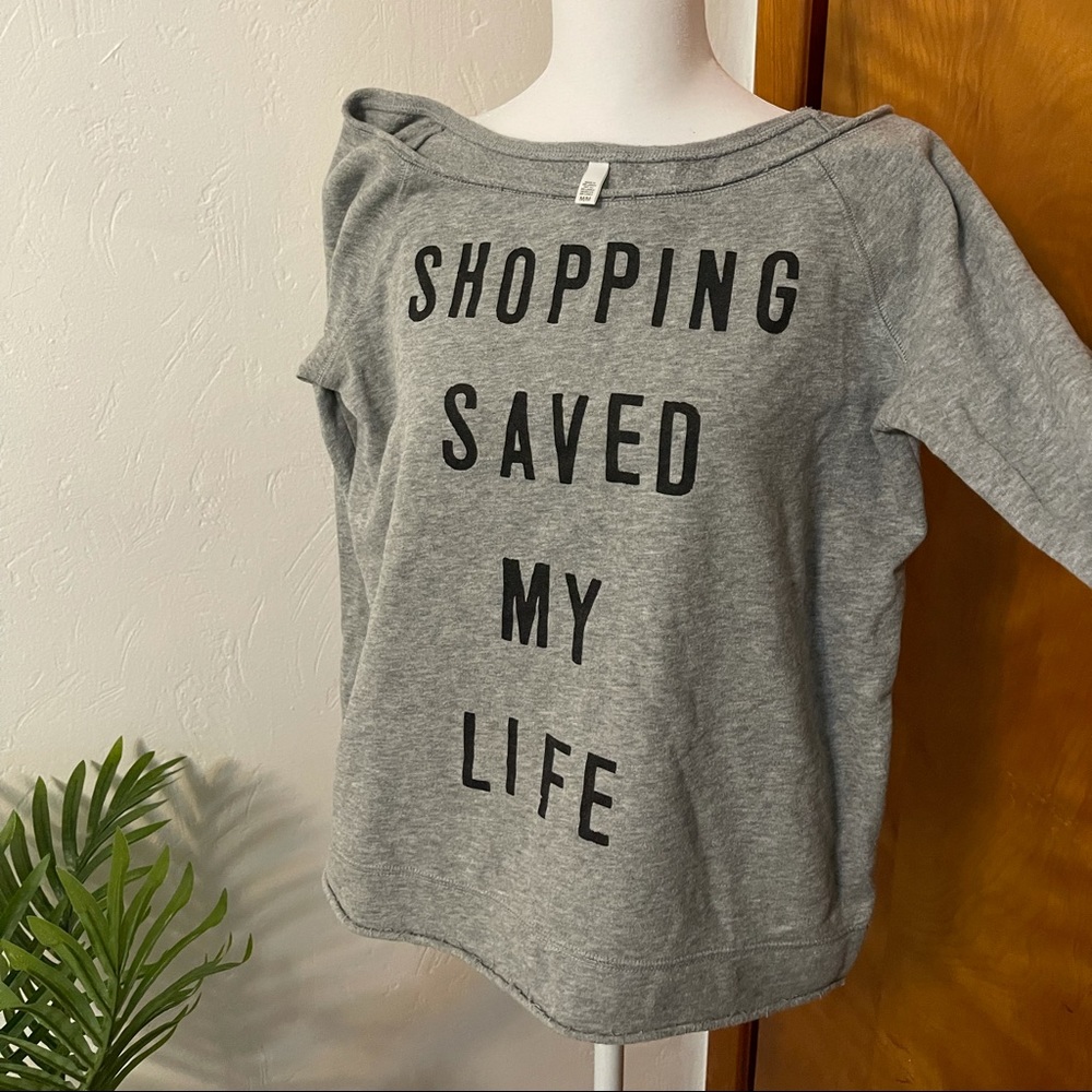 Victoria's Secret Off the Shoulder Sweatshirt Size Medium